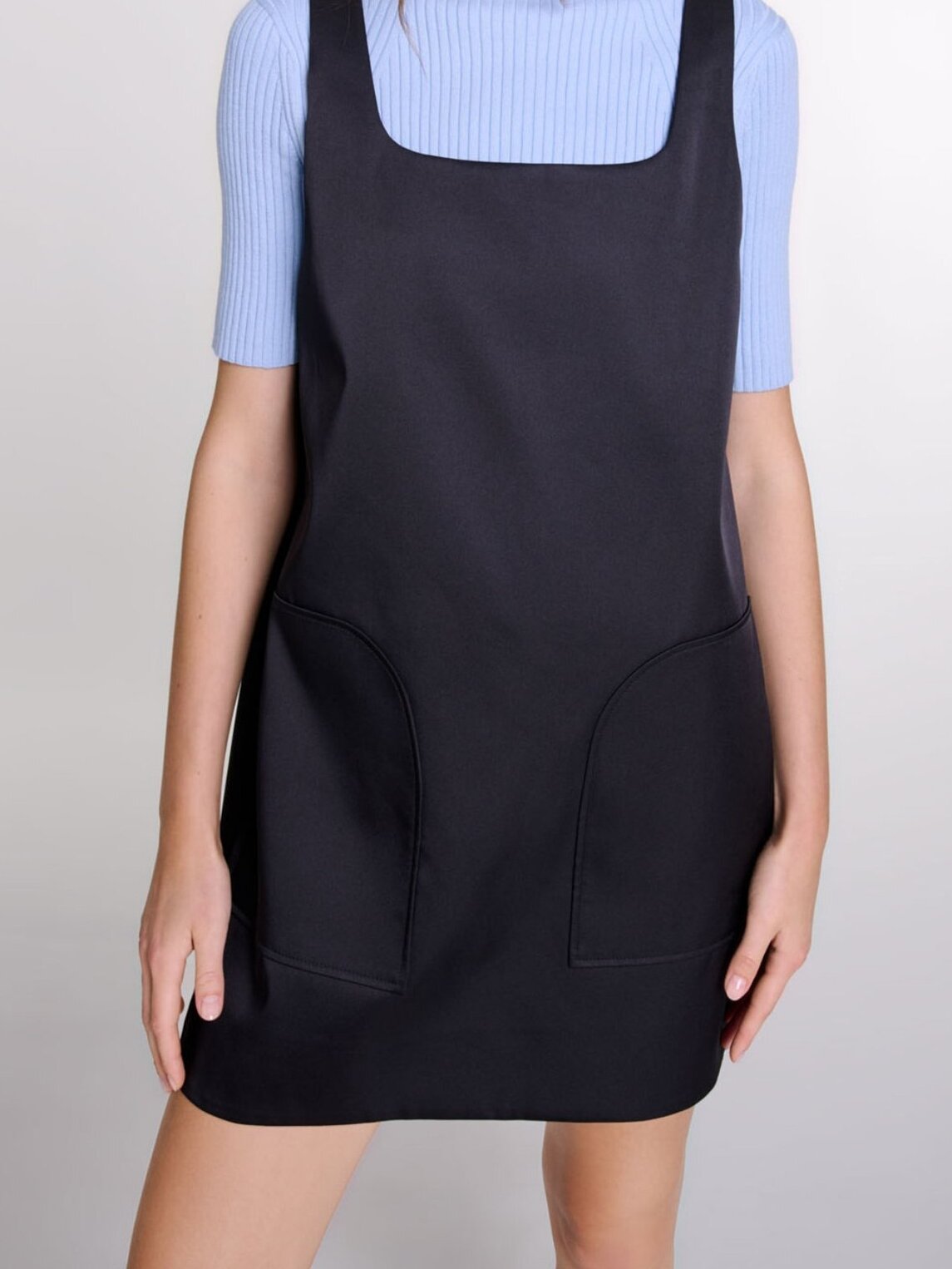 Satin pinafore dress Maje second-hand photo 4