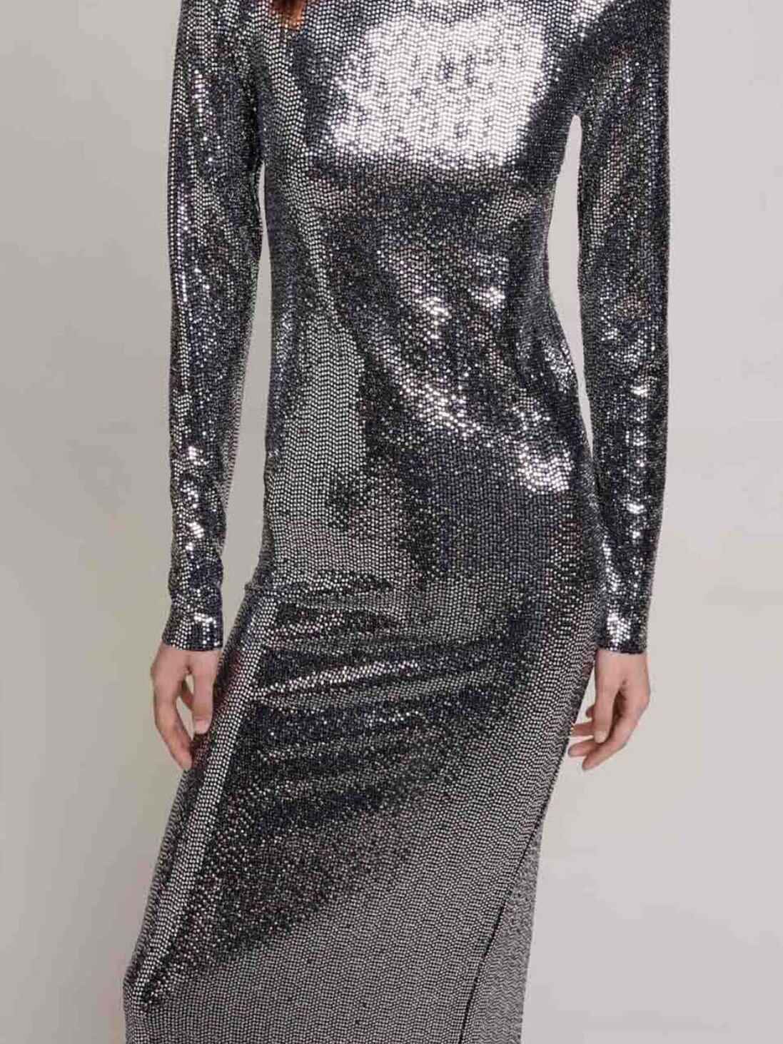 Glitter maxi dress Maje second-hand photo 2