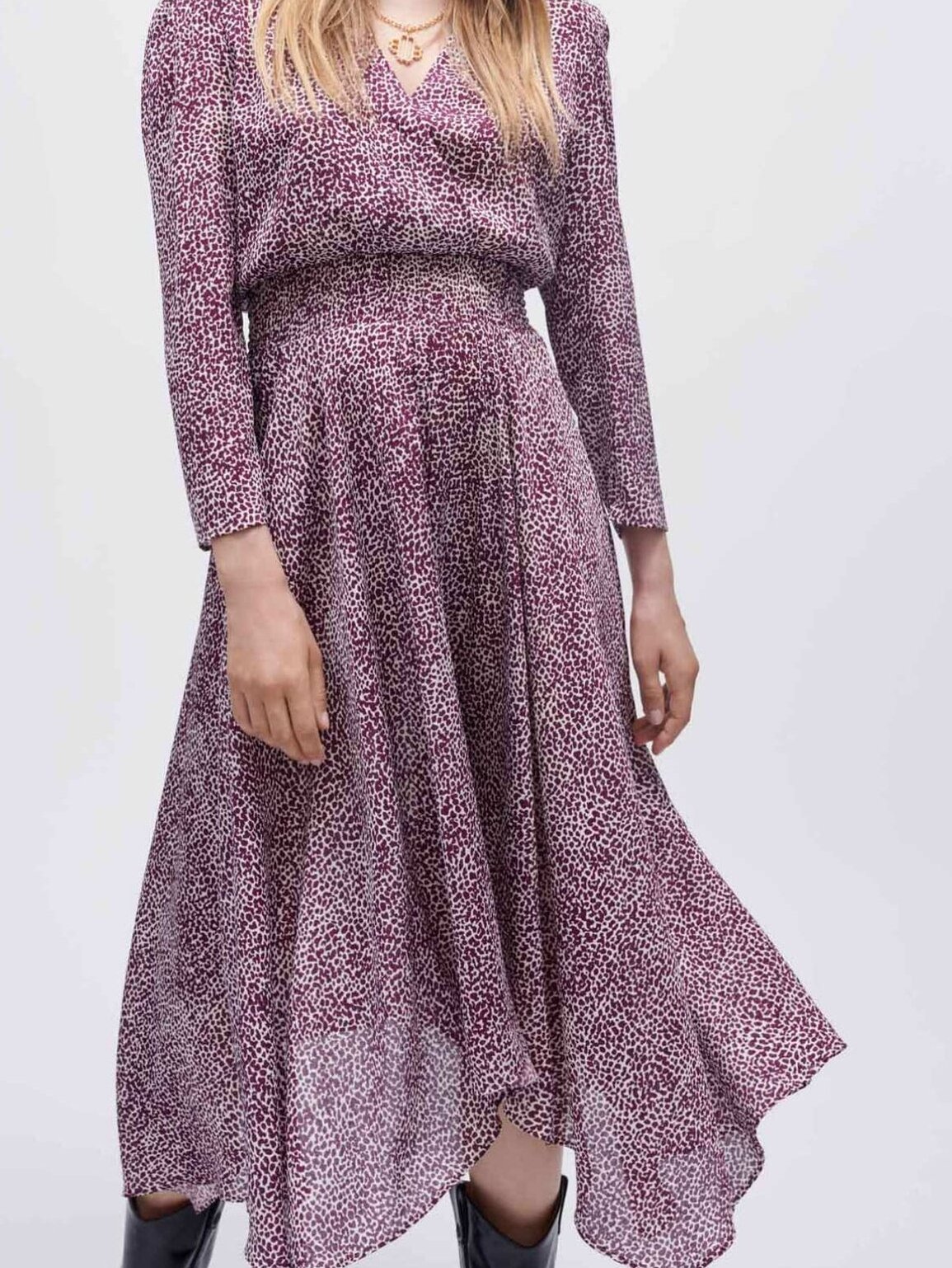 Product photo Leopard print asymmetrical dress number 1