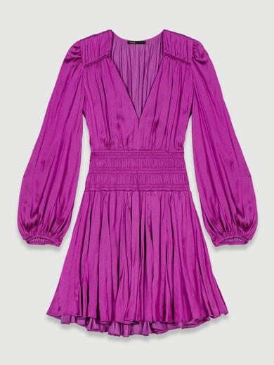 Robe courte satinée Maje seconde main photo 1