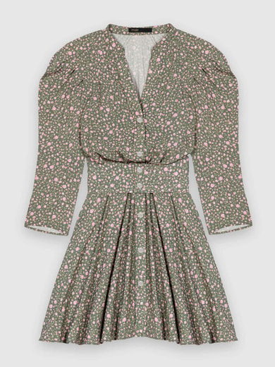 Robe courte manches volumineuses Maje seconde main photo 1