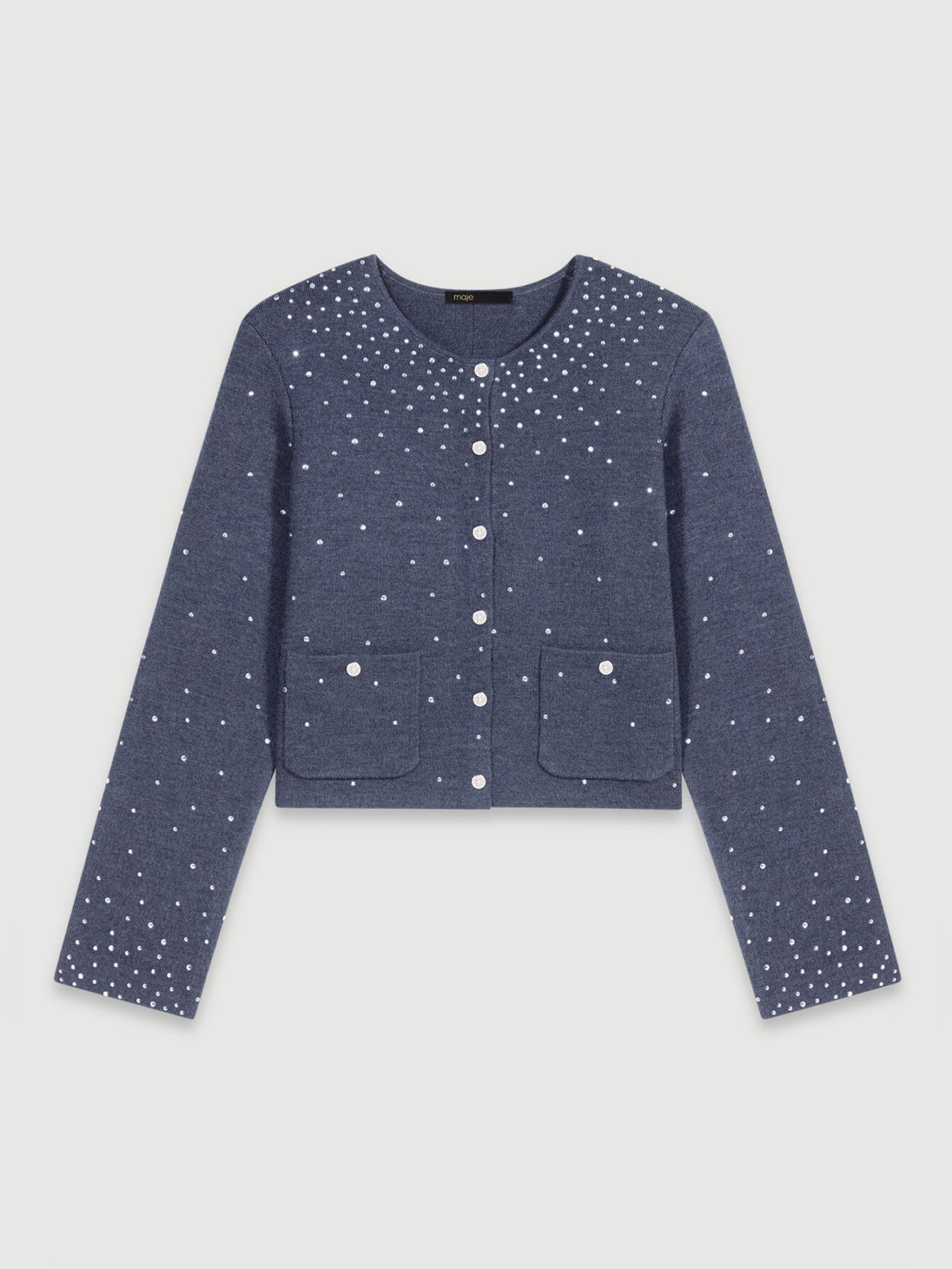 Pull en maille à strass Maje seconde main photo 1