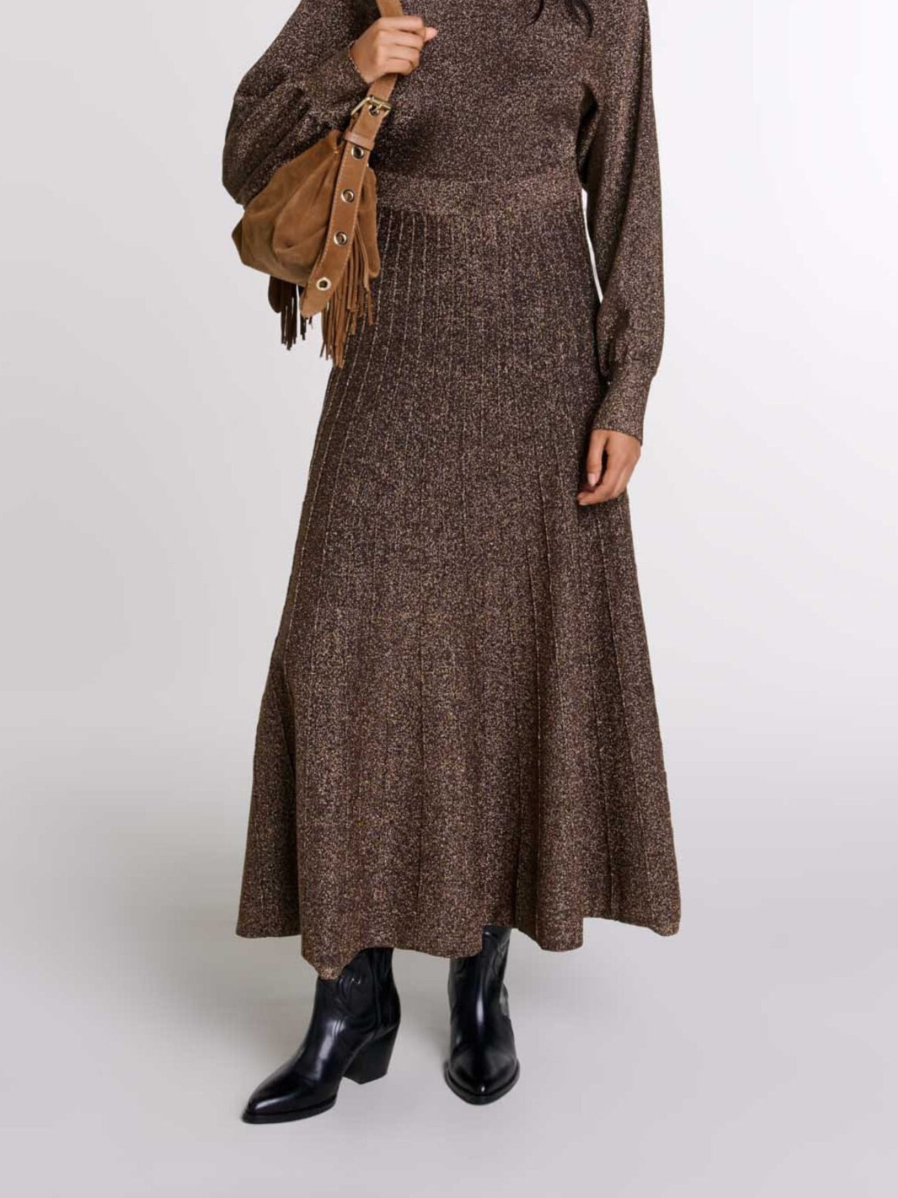 Product photo Shiny knit maxi dress number 1