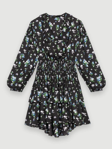 Robe smockée imprimée Maje seconde main photo 2