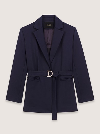 Veste tailleur avec dos plissé Maje seconde main photo 1