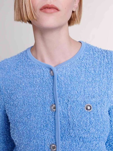 Cardigan en maille et sequins Maje seconde main photo 2