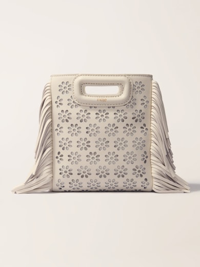 Sac M mini en cuir perforé Maje seconde main photo 1