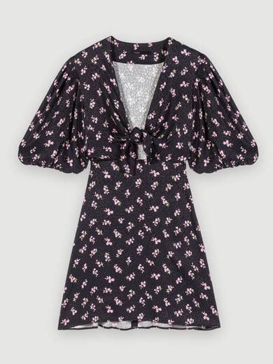 Robe courte à noeud Maje seconde main photo 1