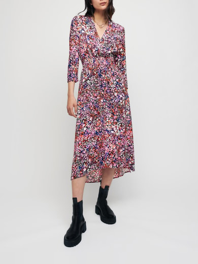 Robe en viscose imprimé Maje seconde main photo 2