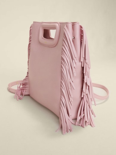 Sac M en cuir embossé lézard Maje seconde main photo 2
