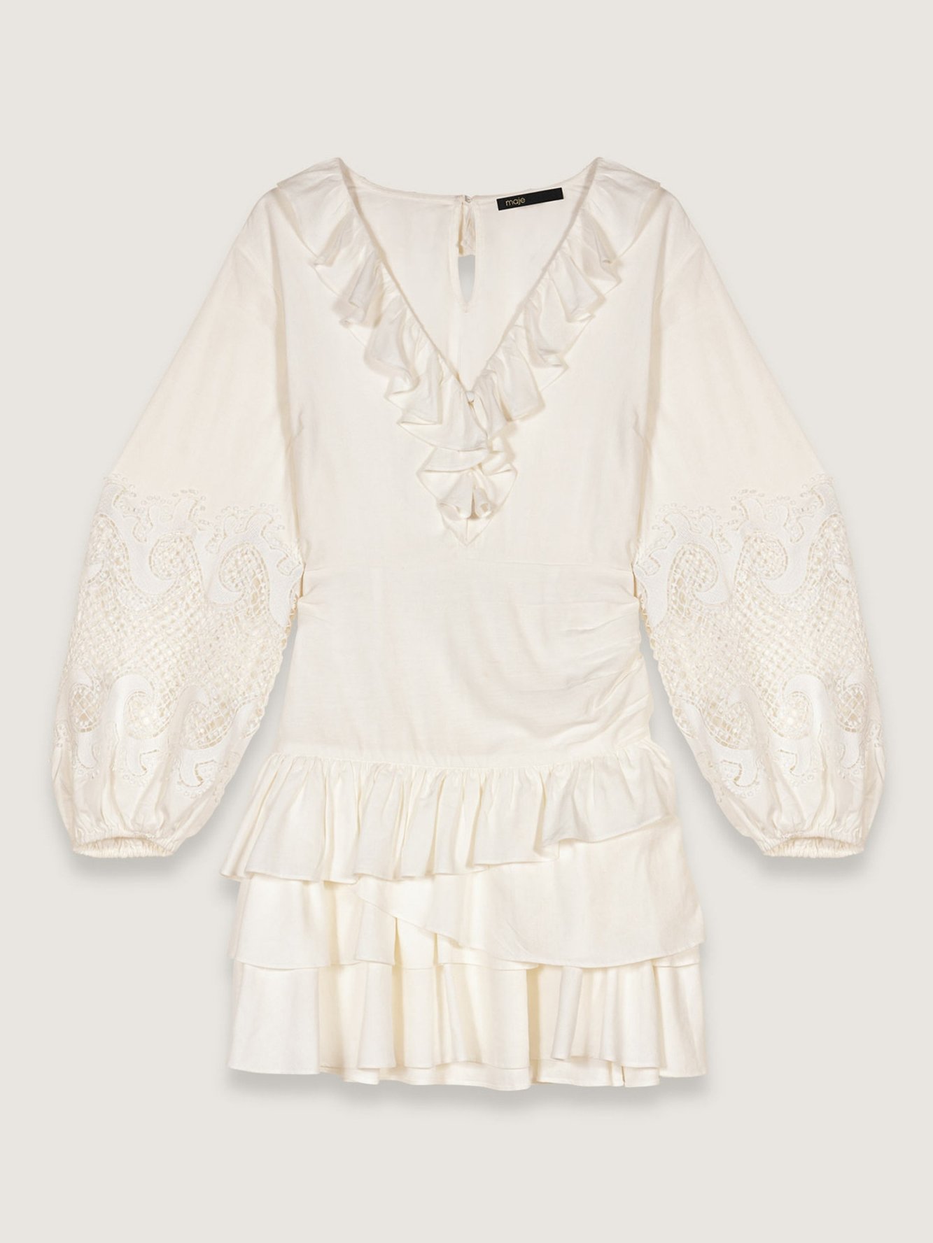 Photo produit Robe à volants et manches brodées numéro 0