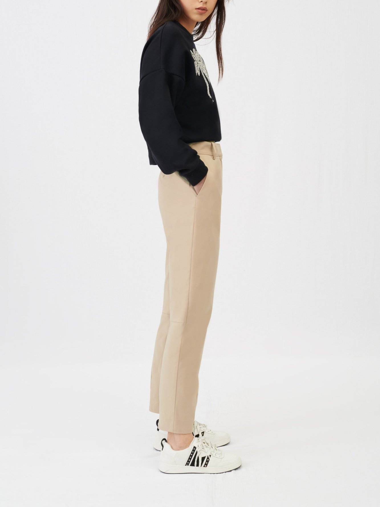 High-waisted suit trousers Maje second-hand photo 3