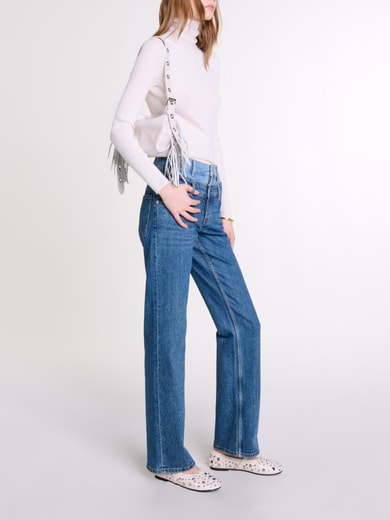 Double waistband jeans Maje second-hand photo 2