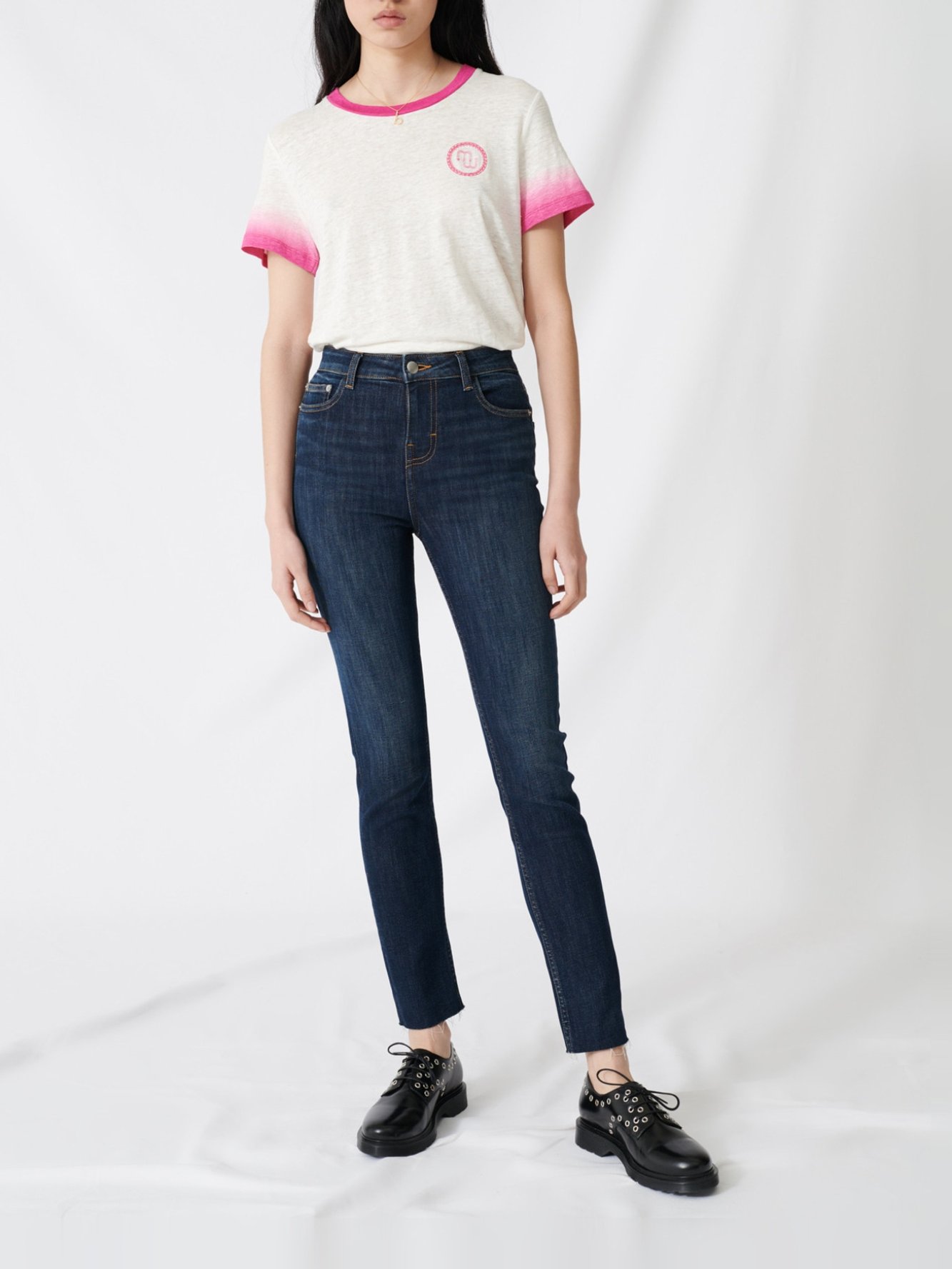 Jean slim taille haute Maje seconde main photo 2