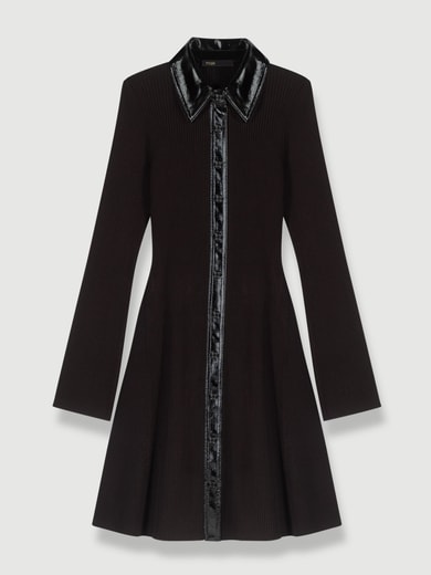 Robe courte en maille Maje seconde main photo 1
