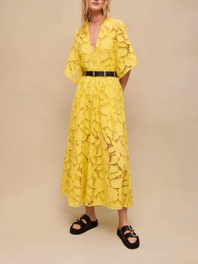 Long lace dress Maje second-hand photo 2