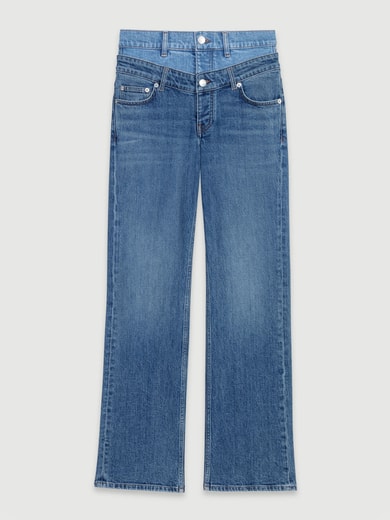 Double waistband jeans Maje second-hand photo 1