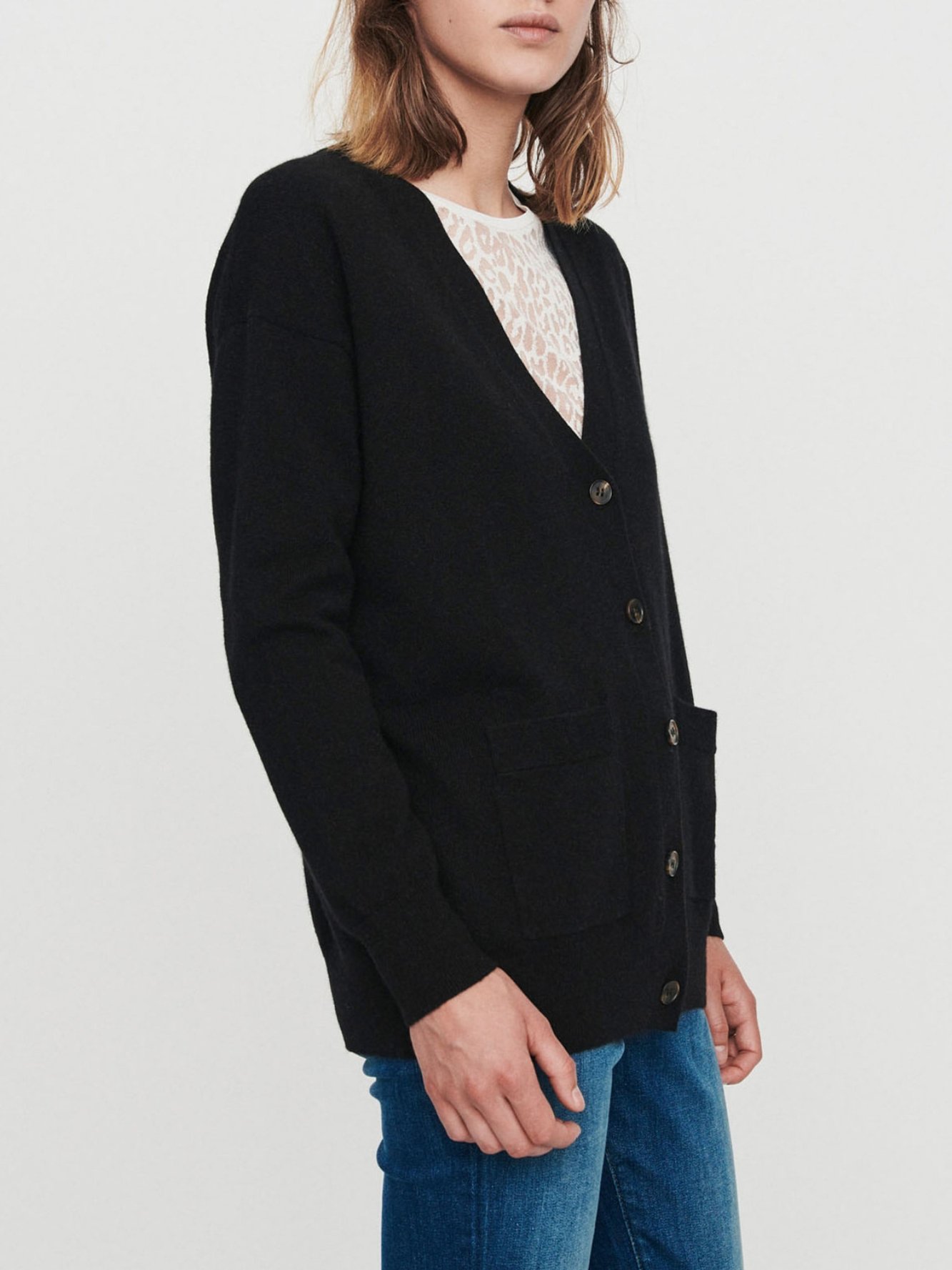 Cashmere cardigan Maje second-hand photo 3