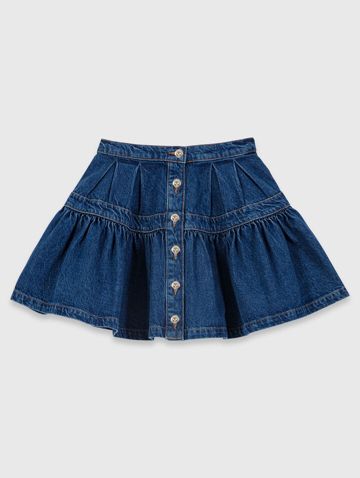 Jupe courte en denim Maje seconde main photo 1