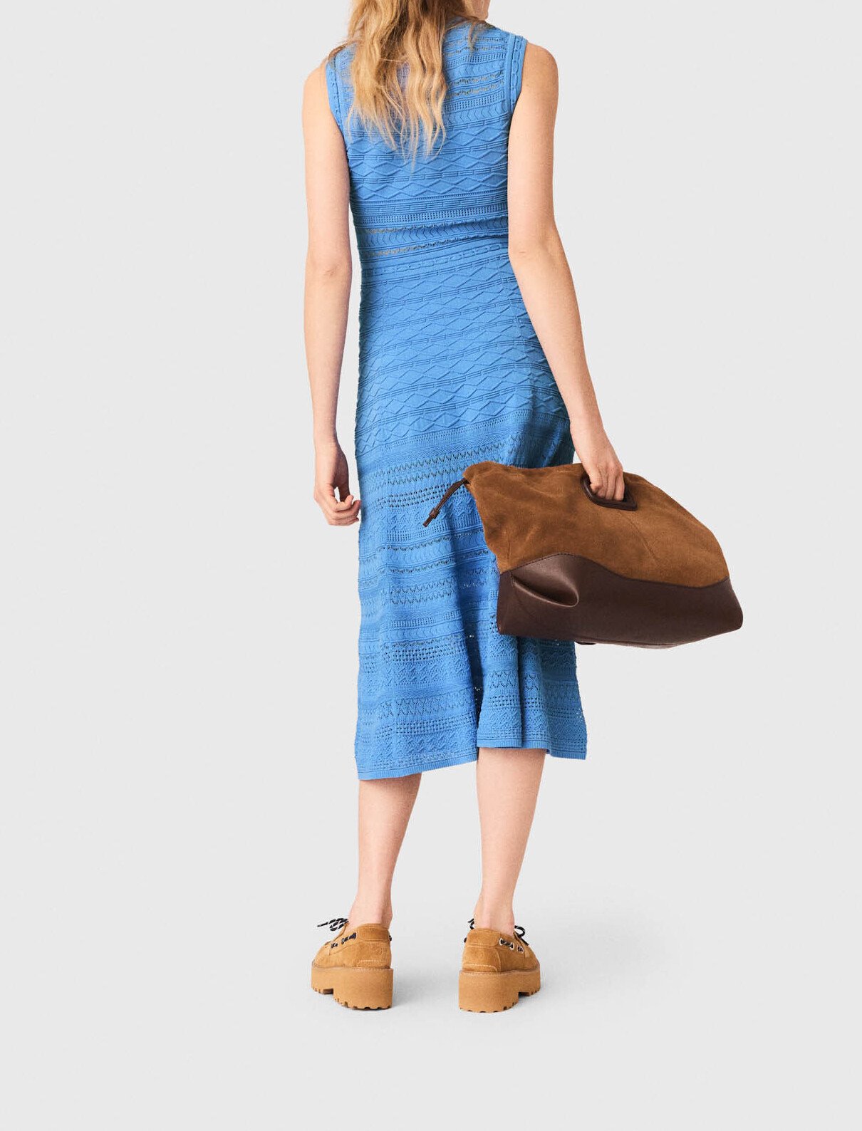 Pointelle knit maxi dress Maje second-hand photo 5