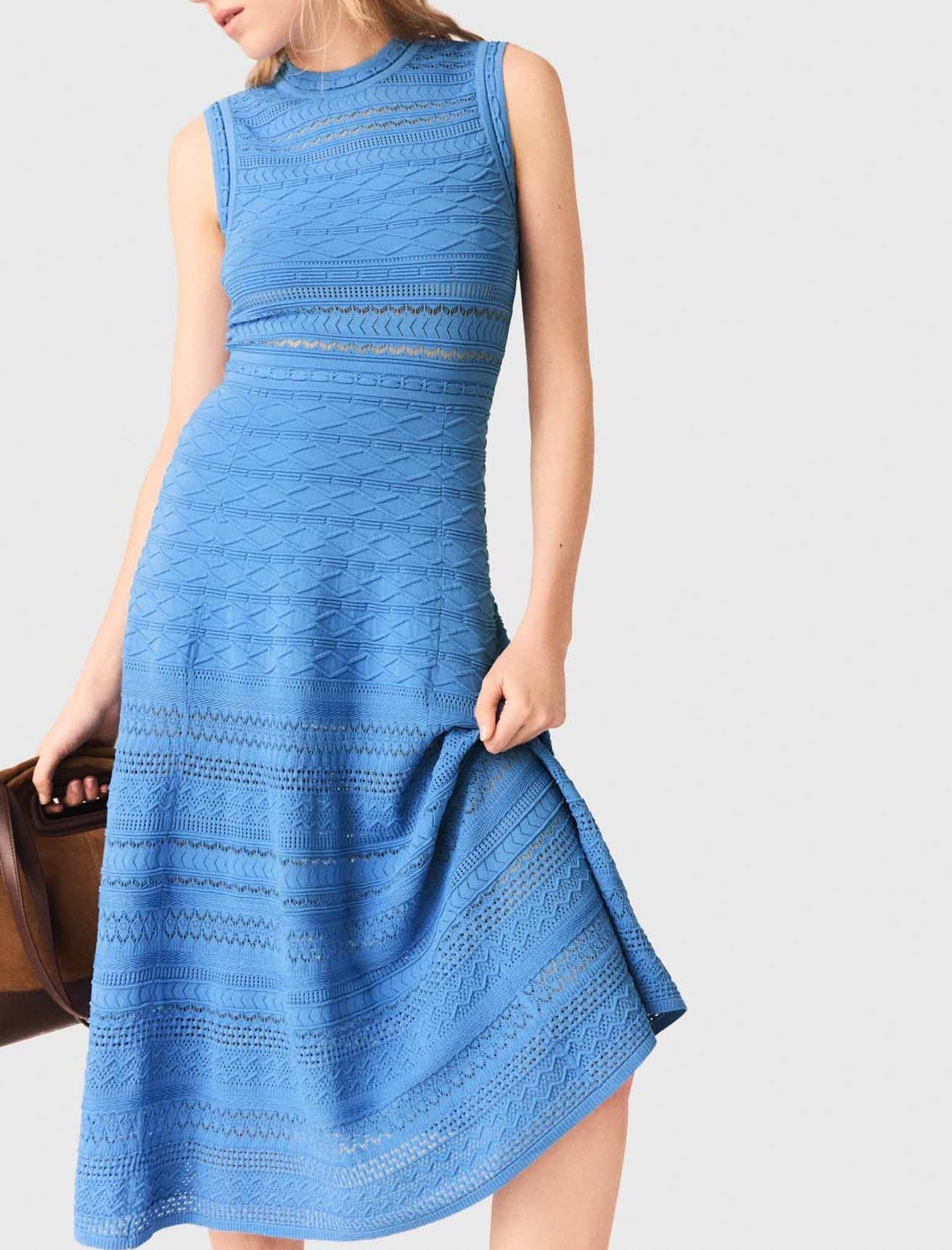 Pointelle knit maxi dress Maje second-hand photo 6