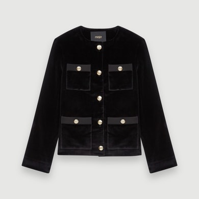 Blouson en velours quatre poches Maje seconde main photo 1