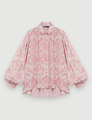 Blouse fluide imprimé cachemire Maje seconde main photo 1