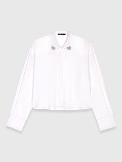Chemise courte et détails bijoux Maje seconde main photo 1