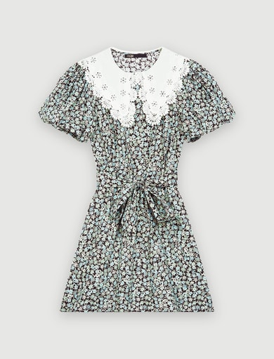 Combinaison short en coton imprimé Maje seconde main photo 1