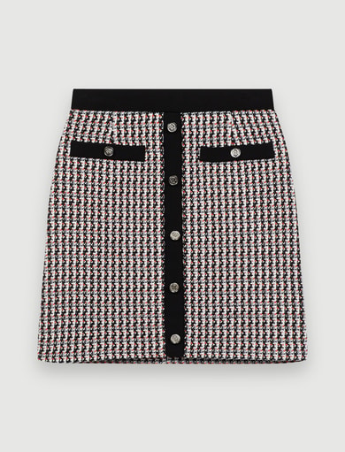Jupe façon tweed avec lurex Maje seconde main photo 1
