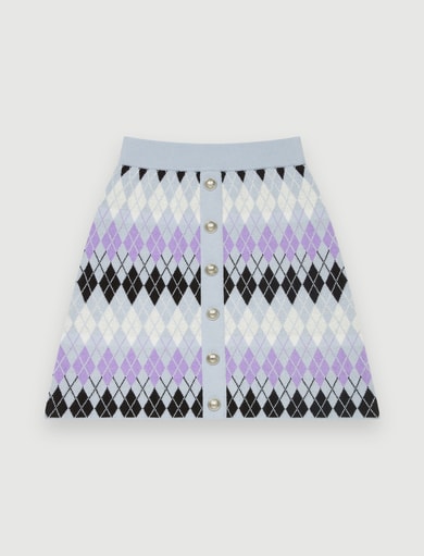 Jupe jacquard argyle Maje seconde main photo 1
