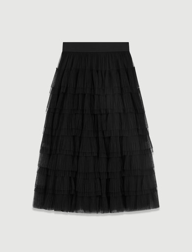 Jupe midi en tulle Maje seconde main photo 1