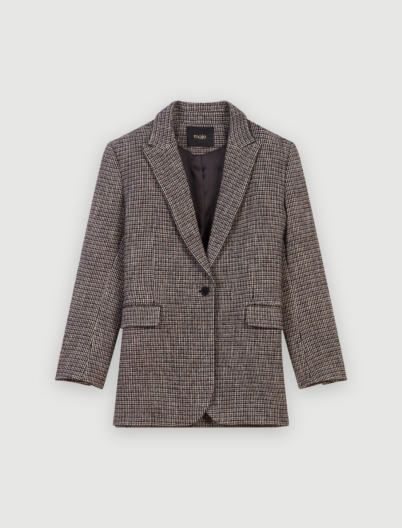 Manteau façon veste à carreaux