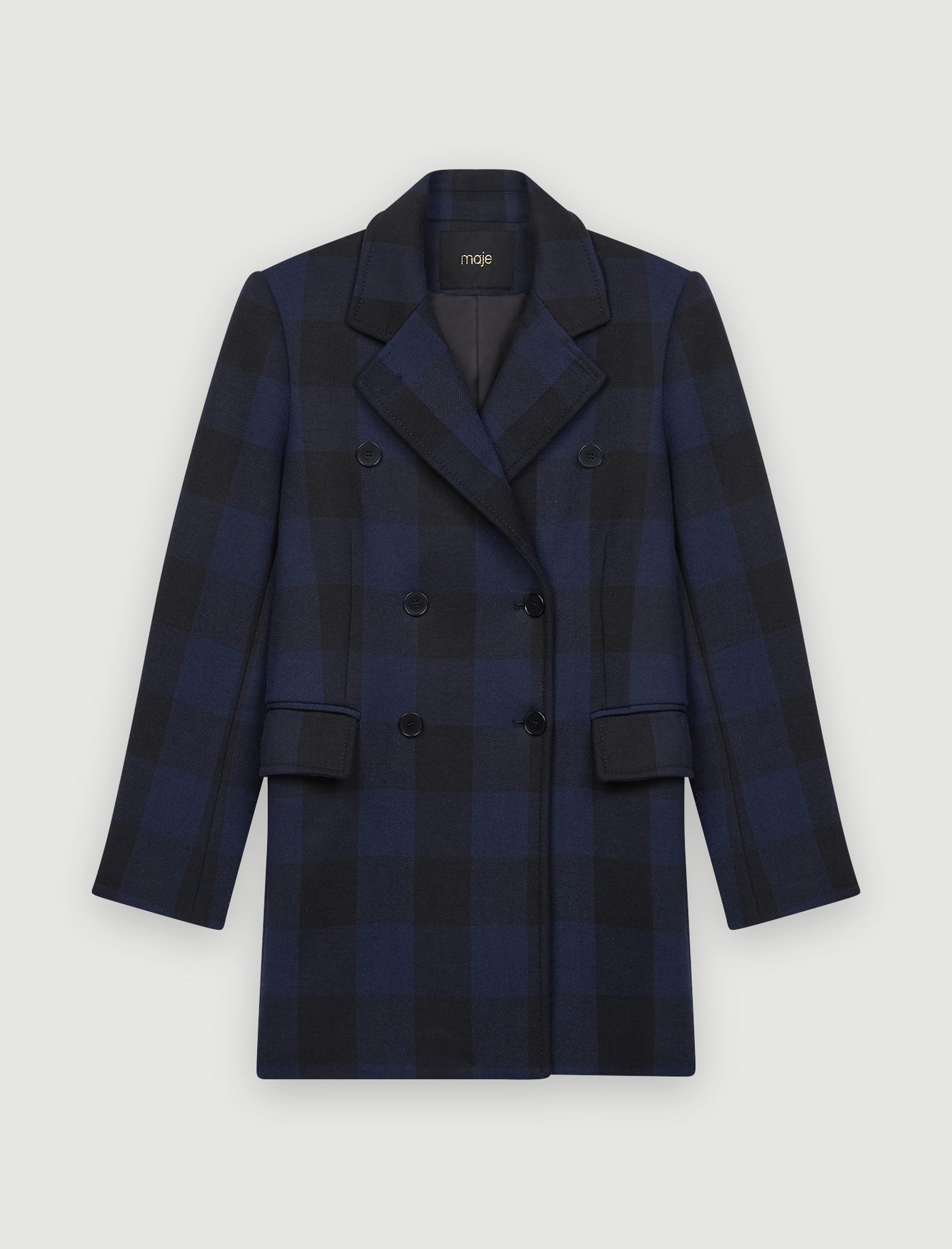 Manteau façon veste à carreaux