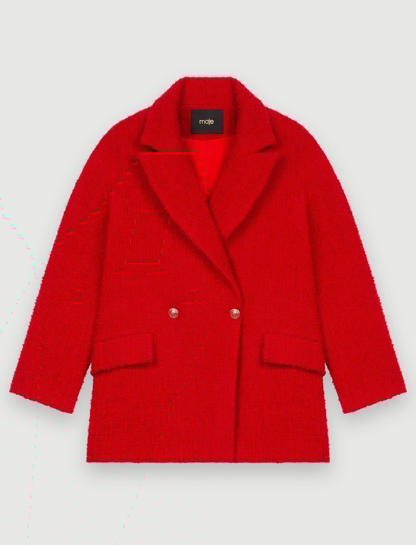 Fancy red tweed coat