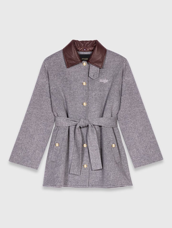 Manteau en laine Maje seconde main photo 1