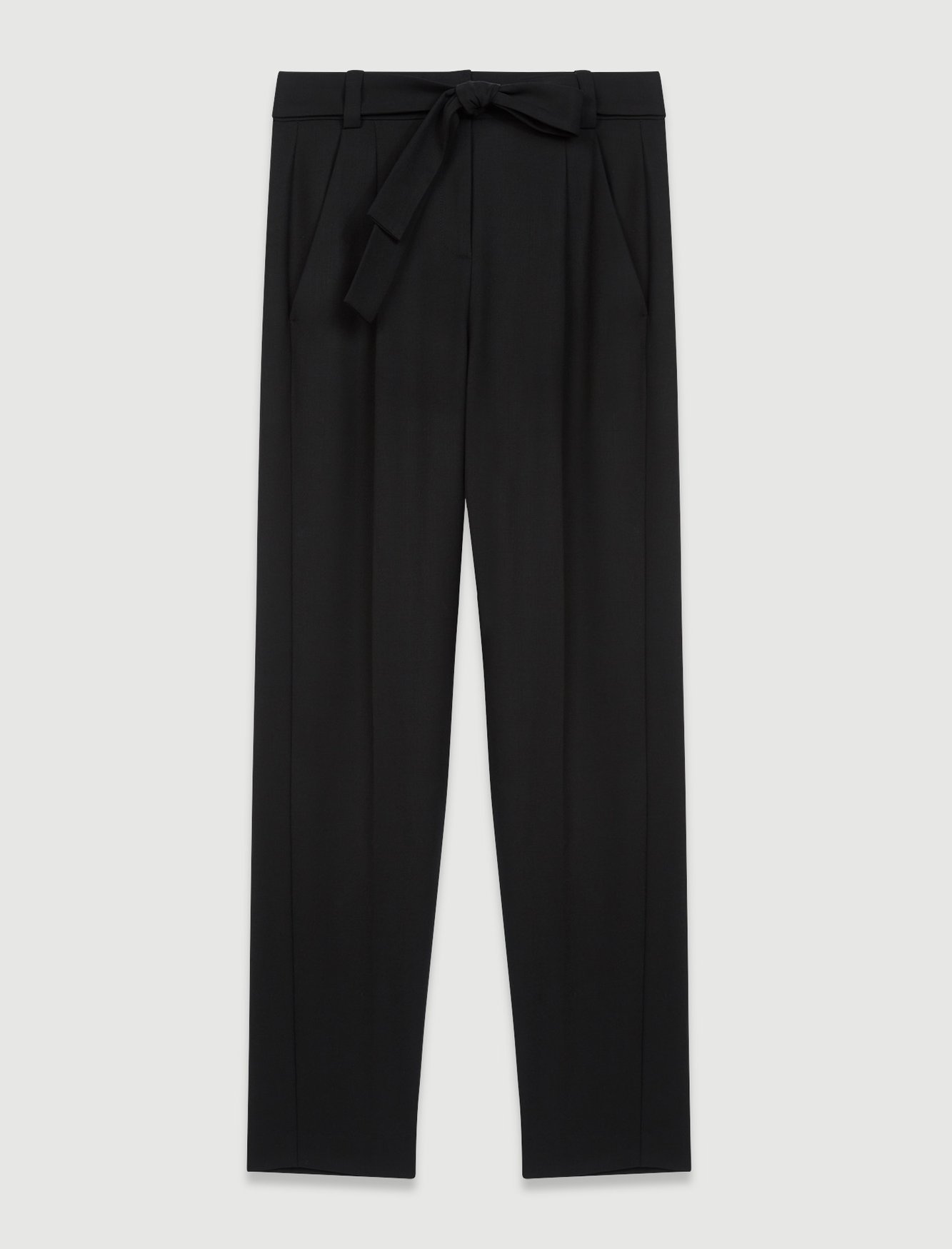 Pantalon taille haute et ceinturé
