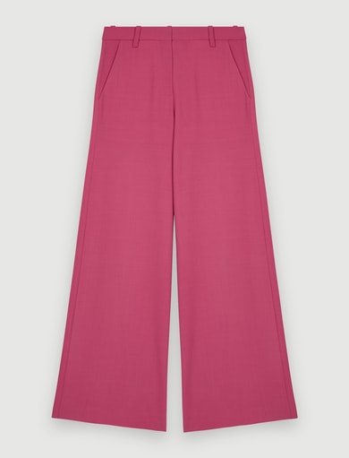 Pantalon de tailleur large et stretch Maje seconde main photo 1