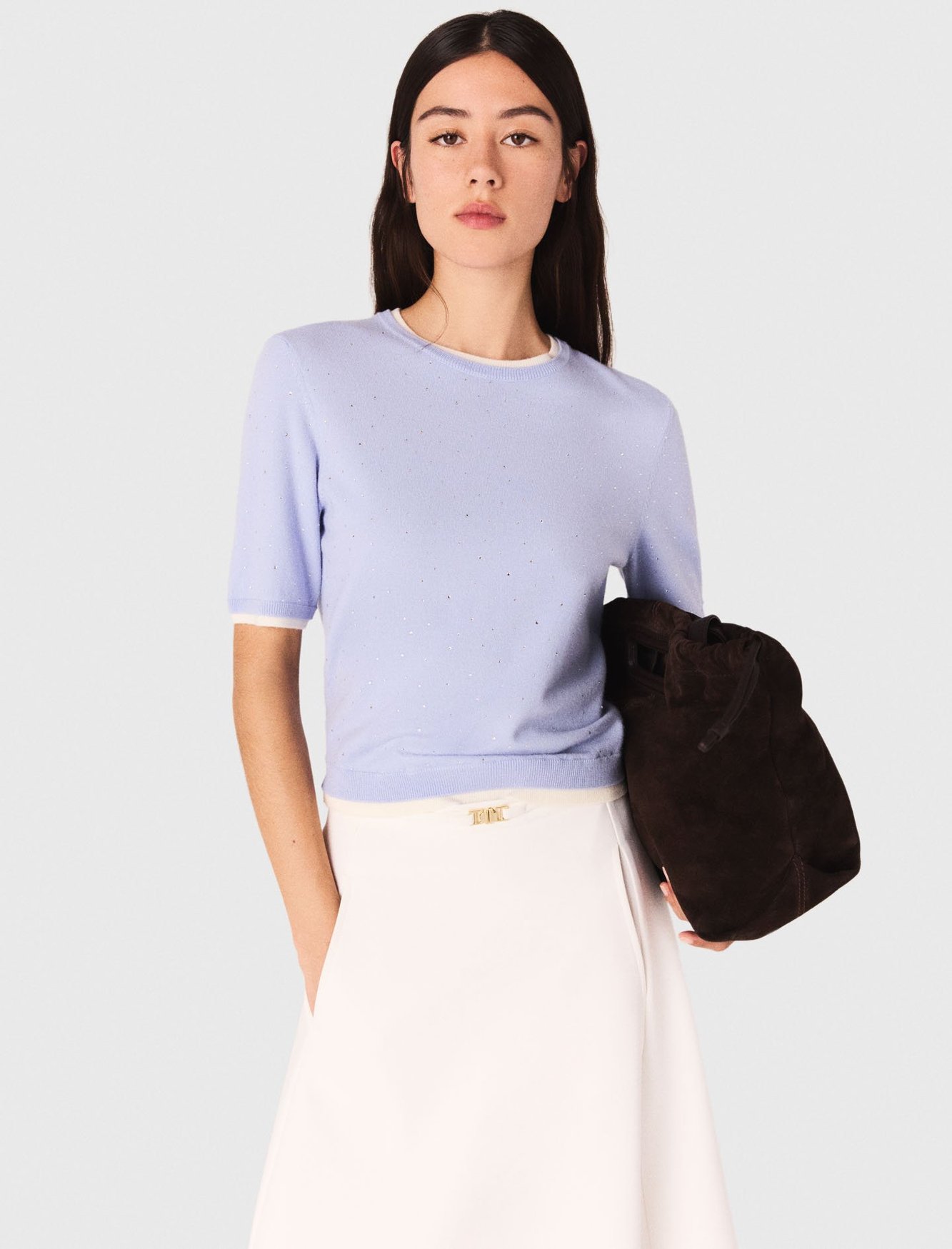 Pull 100% laine avec strass Maje seconde main photo 6