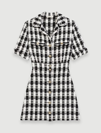 Robe courte façon tweed Maje seconde main photo 1
