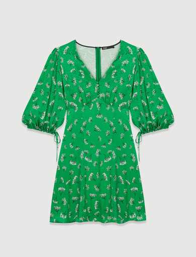 Robe en jacquard satin imprimé Maje seconde main photo 1