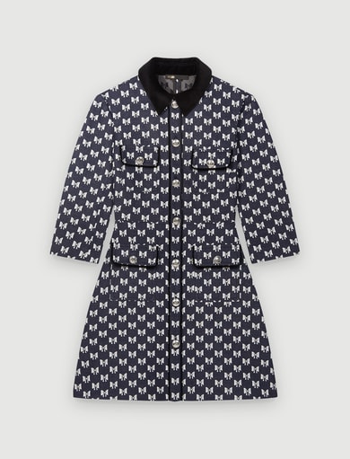 Robe en jacquard nœuds Maje seconde main photo 1