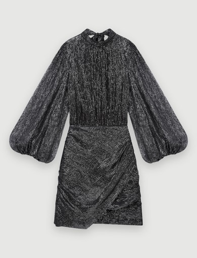 Robe drapée en lurex Maje seconde main photo 1