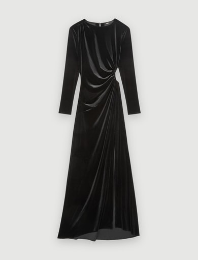 Velvet slit dress Maje second-hand photo 1