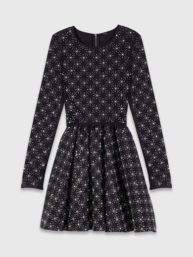 Pearl and rhinestone skater dress Maje second-hand photo 1