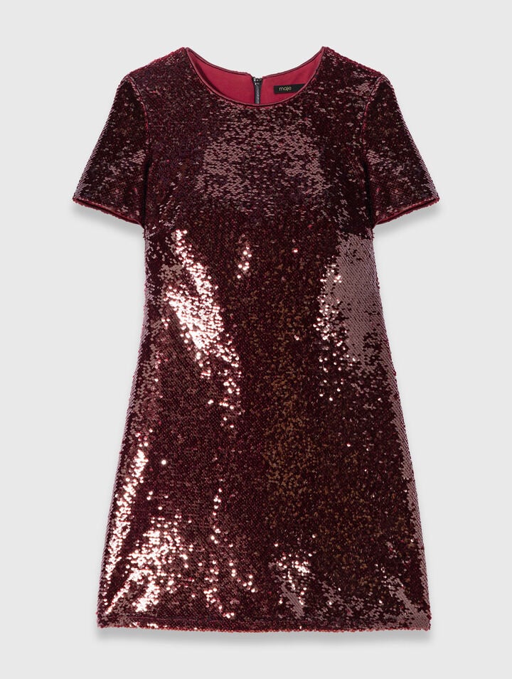 Vestido corto bordado de lentejuelas Maje segunda mano photo 1