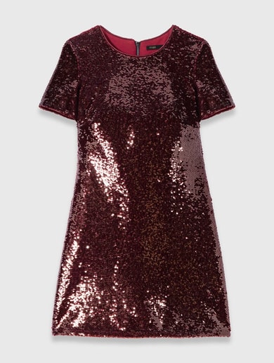 Vestido corto bordado de lentejuelas Maje segunda mano photo 1