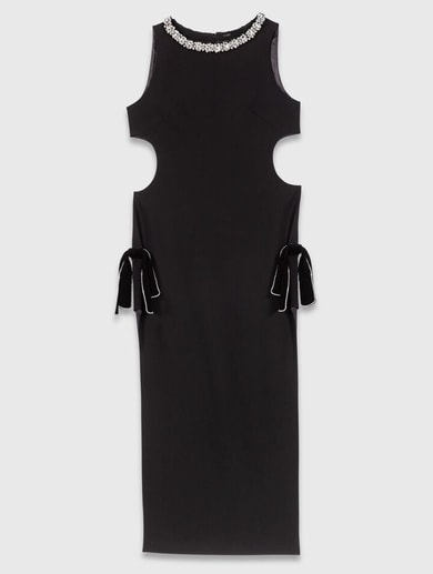 Robe longue avec col bijou Maje seconde main photo 1