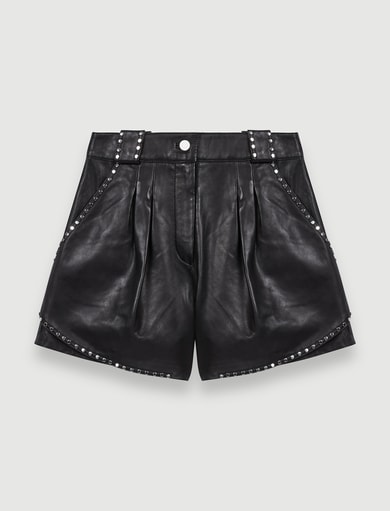 Short en cuir à studs Maje seconde main photo 1