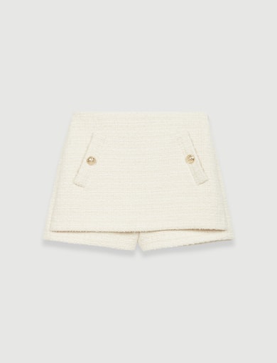 Short trompe-l'œil façon tweed Maje seconde main photo 1